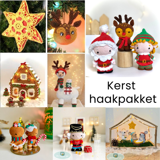 Kerst haakpakket Bundel 8 kersthaakpatronen