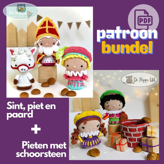 Haakpatroon Bundel Sinterklaas met pieten